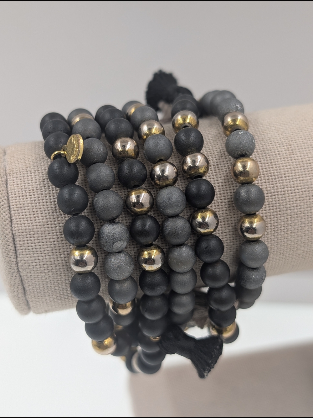 Gorjana Stretch Set Of 2 Beaded Wrap Bracelets Or Mala Necklaces 0115